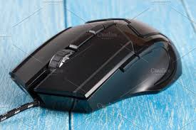 Black And White Mouse Computer Black Computer Mouse On A White Wooden Background Close Up In 2020 Wooden Background Computer Mouse Black