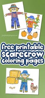 A bit of time and imagination and your drawing is ready! Free Printable Scarecrow Coloring Pages
