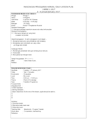Lesson Plan Baru Minggu 1 2017 Lesson Plan Pedagogy