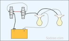 Three way light switching circuit diagram (old cable colours). Simple Home Electrical Wiring Diagrams Sodzee Com