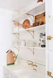 Open kitchen shelves using our collector's shelving system with glass shelves. Large Arched Shelf Brackets Rejuvenation Kitchen Shelves Shelves Minimalist Kitchen Design