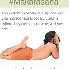 Makarasana Or Crocodile Pose Exercise Wellness Yoga Ramdev Yoga
