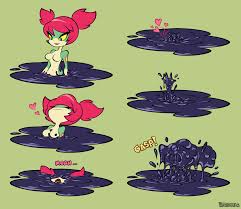 222319 - suggestive, artist:cajarito, tuki (shantae), fictional species,  reptile, snake, anthro, naga, shantae (series), 2023, belly button, blue  eyes, breasts, bubbles, colored sclera, covered in tar, eyes closed,  featureless breasts, female, hair,