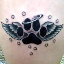 Image Result For Small Animal Paw Print Tattoos Sexiesttattoos Pawprint Tattoo Neck Tattoo Wings Tattoo
