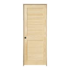 Add the warmth of wood to your home with kimberly bay solid plantation louvered style interior doors. Jeld Wen 32 In X 80 In Pine Unfinished Right Hand Full Louver Solid Wood Single Prehung Interior Door 660309 The Home Depot