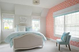 There are so many ways you can do to create coral and blue bedroom design. Coral Pink And Blue Girl Bedroom Transitional