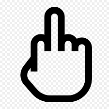 The back of the hand is shown with the middle finger raised. Middle Finger Background