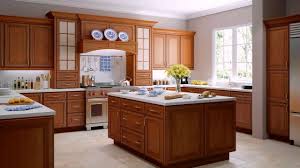 kitchen with white appliances and oak