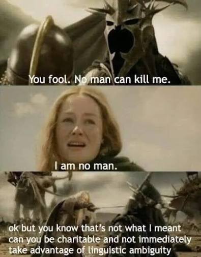 Eowyn's dialogue improved in film version