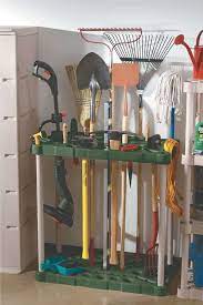 No tools or hardware required. Rubbermaid 37 Inch H X 36 Inch W X 18 Inch D Black Natural Plastic Tool Tower Garden Tool Rack Garden Tool Storage Garden Tool Organization