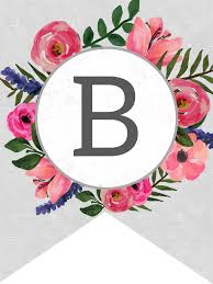 More free printable letters for banners? Floral Alphabet Banner Letters Free Printable Paper Trail Design