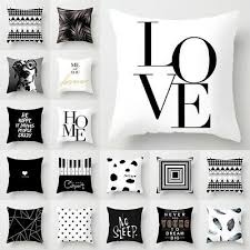 Black And White Geometric Pillow Details About Black White Geometric Throw Cover Pillow Cushion Square Case Decor Dazzling In 2020 Geometric Throw Pillows Throw Cushion Covers Linen Throw Pillow
