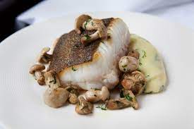 Traditional recipes usually use the milk the fish is poached in to . J Sheekey Recipe Roasted Brill On The Bone With Wild Garlic Mash And St George S Mushrooms Country Life