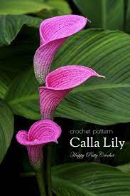 Crochet Pattern For A Calla Lily Crochet Flower Pattern For Etsy Crochet Flowers Crochet Flower Patterns Crochet Flower Tutorial