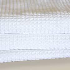 Limited time sale easy return. White Egyptian Cotton Waffle Blankets