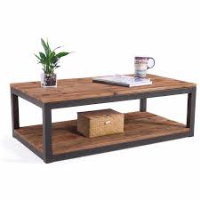Choose from contactless same day delivery, drive up and more. Vintage Industrial Coffee Table With Storage Shelf For Living Room Accent Cocktail Table Sturdy Rustic Brown Metal Frame End Tables Aliexpress