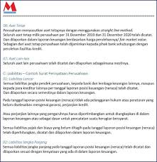 Contoh Surat Pernyataan Perusahaan Indonesia Dan Inggris Surat Keuangan Laporan Keuangan