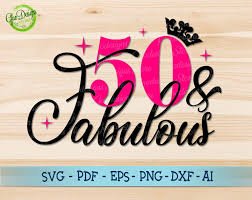 Download Free Download 50th Birthday Card Svg Free Creativefabrica Svg Png Eps Dxf File