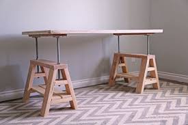 Walmart has the simpli home sawhorse coffee table in dark chesnut brown for a low $72.88 free shipping also available on amazon. How To Build An Adjustable Sawhorse Desk Coffee Table Diy Projects For Everyone