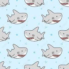 Cute Shark Seamless Pattern Background Illustration Ad Seamless Shark Cute Illustration B Anime Wallpaper Iphone Cute Shark Shark Wallpaper Iphone