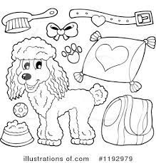 Use #10, feet and pads: Dog Clipart 1192979 Illustration By Visekart