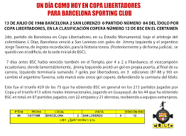 Peritos judiciales y detectives en barcelona a precios asequibles. Un Dia Como Hoy En Copa Libertadores Copa Libertadores Bsc Facebook