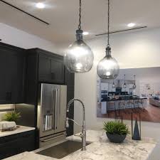 Modern Farmhouse Blue Toned Textured Glass Light Pendants In Sleek Toll Br Farmhouse Kitchen Light Fixtures Farmhouse Light Fixtures Farmhouse Pendant Lighting