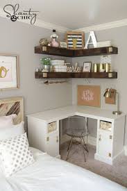 Shelf Table Desk Computer Desk Furniture White In 2020 Small Bedroom Storage Bedroom Diy Small Bedroom