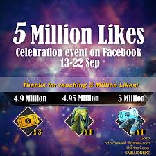 Whether it's from an exclusive parachute to spectacular masks, your character could play with the latest equipment in the game. Your Gift For 5 Million Likes Comes Garena Free Fire Facebook