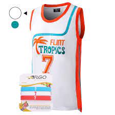Aflgo Coffee Black 7 Flint Tropics Basketball Jersey Basketball Jersey Jersey Sport Outfits