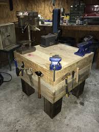 This Is A Blacksmith Table Got To Get A Few Hand Tools Though Woodworking Shop Projects Woodworking Woodworking Garage