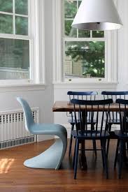 navy blue wooden dining chairs with
