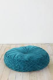 Round Pintuck Floor Pillow Floor Pillows Pillows Bright Pillows