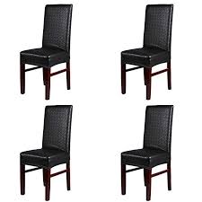 Beyonder Stretch Solid Pu Leather Waterproof Dining Chair Cover Slipcover Removabl Dining Chair Slipcovers Dining Chair Covers Slipcovers Slipcovers For Chairs