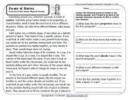 Each passage in the printable reading comprehension is themed for beginning readers followed by questions. Comprehension Worksheets For Grade 8 Science Reading Comprehension Reading Comprehension Worksheets Sixth Grade Reading