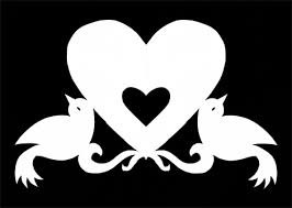 Angelfish free paper cutting template Valentine S Day Simple Paper Cutting Template Ruralpearl Com