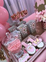 Pink And Gold Minnie Mouse Sweets Table Custom Cookies Sweets Table Ideas Minnie Mouse Birthday Party