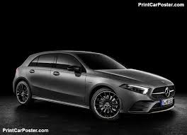 Mercedes Benz A Class 2019 Poster Printcarposter Benz A Class Mercedes A Class Mercedes