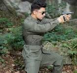 China Ejército Verde Batalla Vestido Uniforme Traje de ...