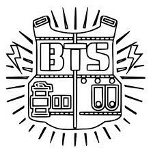 Bts coloring pages are a fun way for kids of all ages to develop creativity, focus, motor skills and color recognition. Coloring Page Bts Logo Beyond The Scene 10