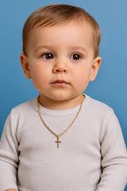 18K Baby Cross Necklace, Gold Toddler Cross Chain, Kids Jewelry, Baptism  Gift, Christening Gift, Newborn Gift, Baby Jewelry, Baby Boy Chain