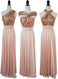 Plus Taille Convertible Sequin Robe Demoiselle Dhonneur Rose Etsy Dusty Rose Dress Sequin Bridesmaid Dresses Rose Gold Sequin Bridesmaid Dress