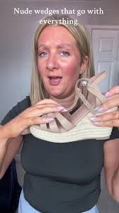 Replying to @Eileen Pollock they are of course from TikTok shop and linked  in this video for £27 #tiktokmademebuyit #wedges #summersandals