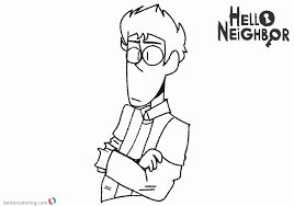 Hello Neighbor Coloring Page Fresh Hello Neighbor Coloring Pages Nicky Lineart Free In 2020 Paw Patrol Coloring Pages Coloring Pages Castle Coloring Page
