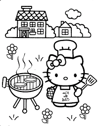 Hello Kitty Coloring Pages Cooking Educative Printable Hello Kitty Colouring Pages Hello Kitty Coloring Kitty Coloring