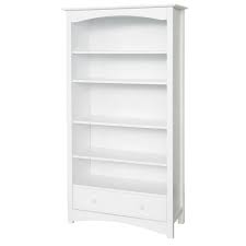Davinci Universal Mdb 5 Adjustable Wood Shelf Bookcase In White M5926w