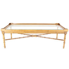 Round tempered glass coffee table with aluminium frame bamboo looking restaurant furniture. Mid Century Modern Faux Bamboo Glass Top Coffee Table Mid Century Modern Coffee Table Mid Century Coffee Table Glass Top Coffee Table