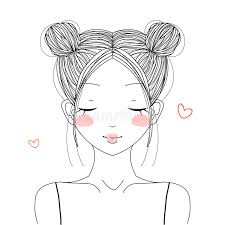 The great thing about these tutorials is that each one of them have. Hair Buns Stock Illustrations 146 Hair Buns Stock Illustrations Vectors Clipart Dreamstime