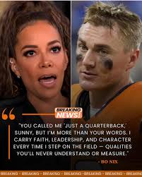 HE'S JUST A QUARTERBACK.” That was the line Sunny Hostin let slip live