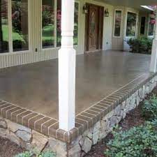 In a clean bucket, mix eight parts water to one part muriatic acid. Southern Concrete Designs Llc Photo Gallery 2 Patio Concrete Patio Patios